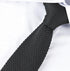 plain silver grey skinny knitted tie